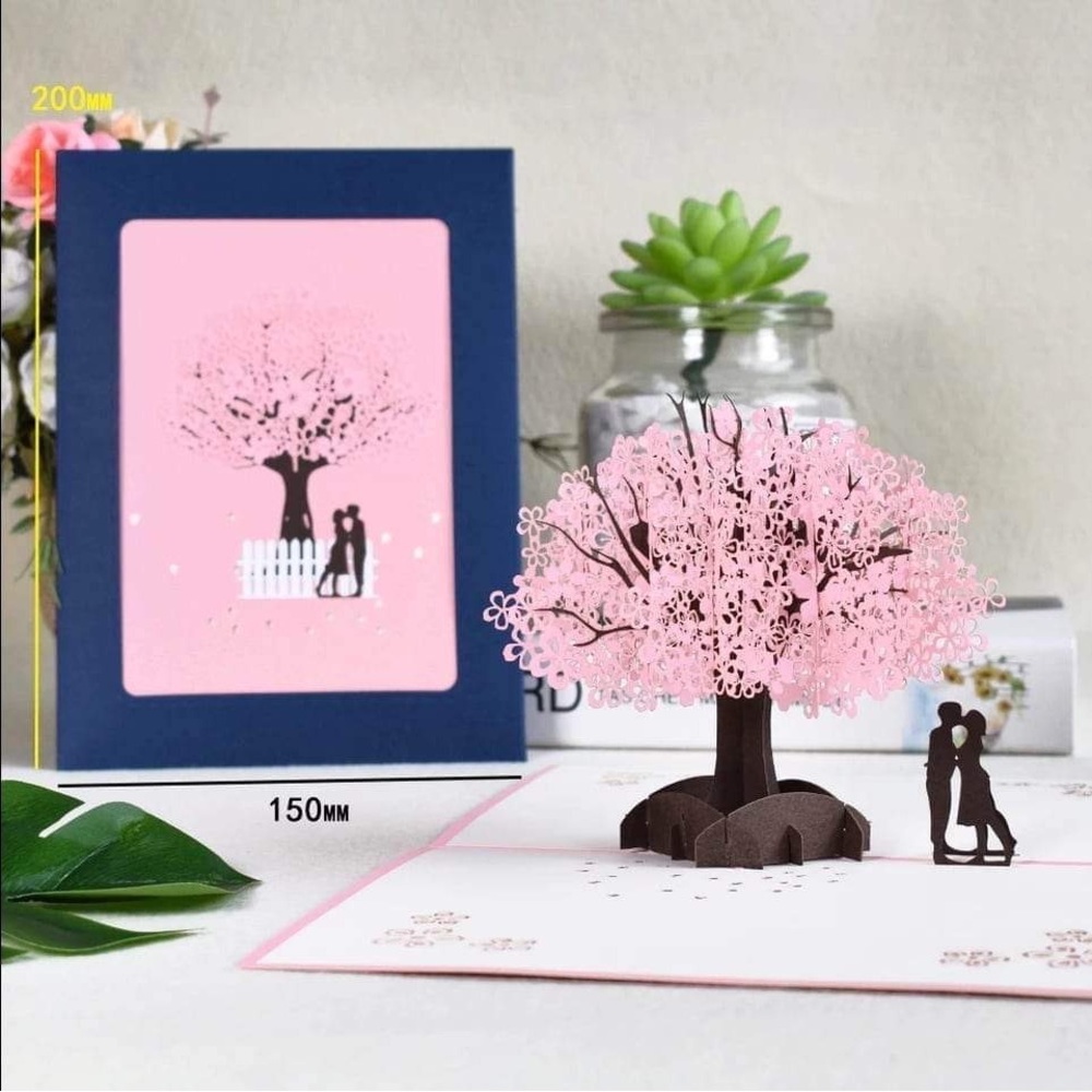 Unique Valentine’s 3D Pop Up Card with Envelope